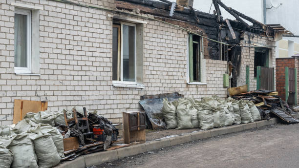Professional Fire Damage Removal technician working in Ashburn, VA